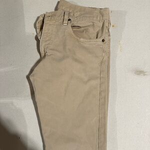 Mens Polo Ralp Lauren Khaki Pants Size 33